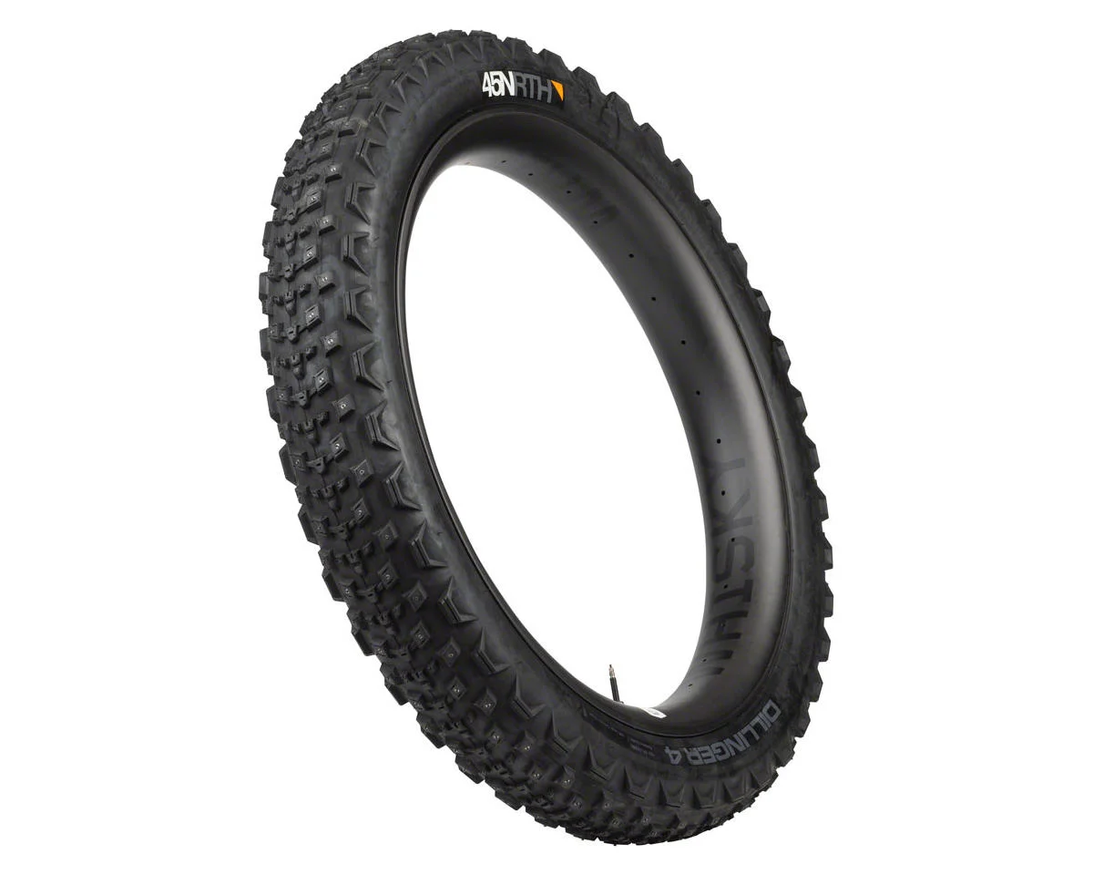 45NRTH Dillinger 4 Fat Bike Tire (Tubeless) (Studded) (27.5") (4.0") (120tpi) (Black) - view 4